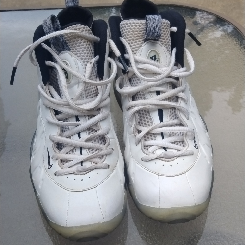 Size 7(GS) - Nike Little Posite One Mid White Ice - Picture 2 of 7